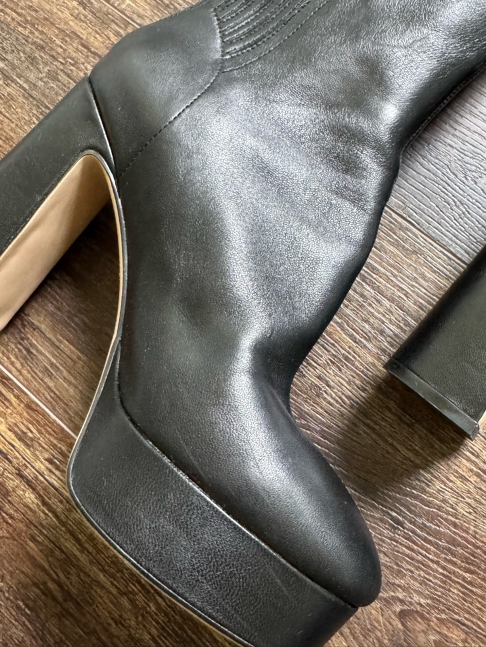 Lola Cruz Leste booties Size 39 Black platform - Picture 11 of 15